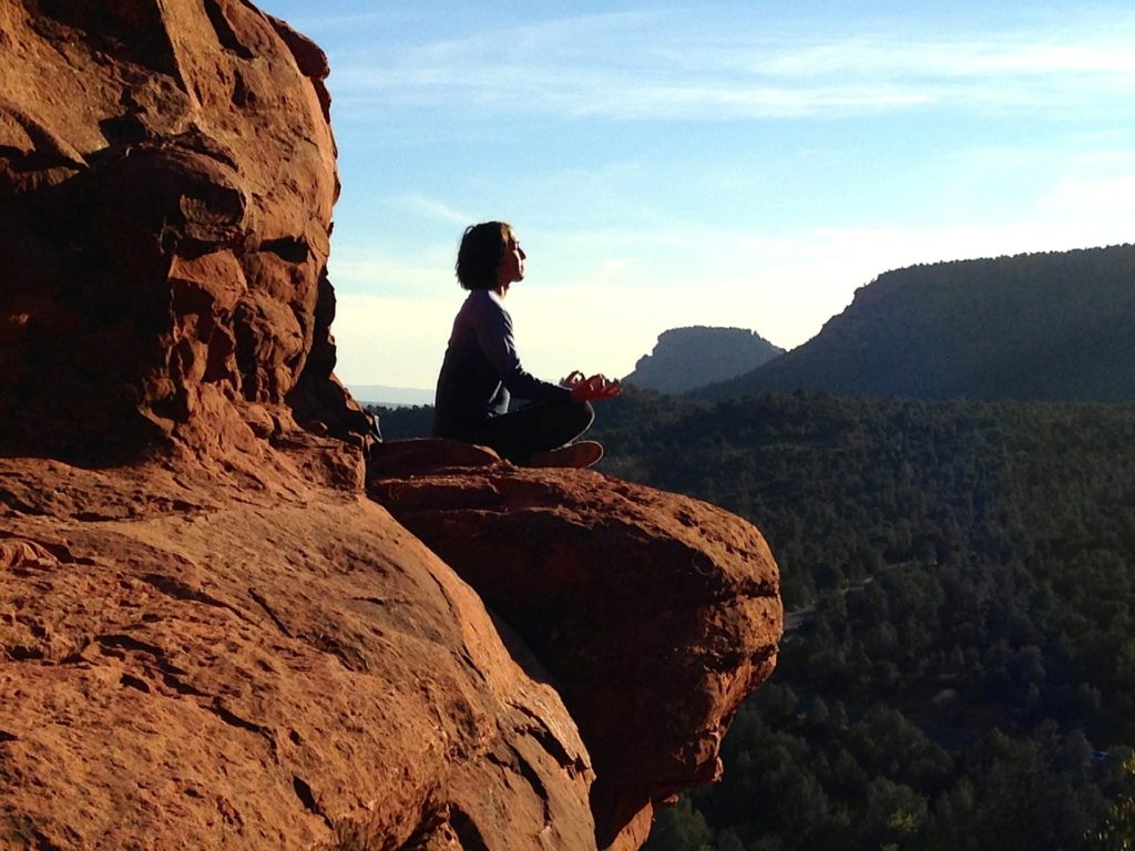 Peaceful Meditation on a Mountain